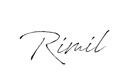 if you are searching for the best signature style for your name Rimil. so please give up your signature search. here we have designed multiple signature styles  using Antro_Vectra. Rimil signature style 6 images and pictures png