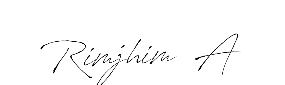 You can use this online signature creator to create a handwritten signature for the name Rimjhim  A. This is the best online autograph maker. Rimjhim  A signature style 6 images and pictures png