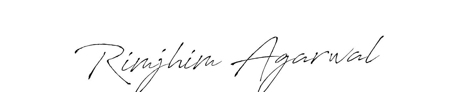 The best way (Antro_Vectra) to make a short signature is to pick only two or three words in your name. The name Rimjhim Agarwal include a total of six letters. For converting this name. Rimjhim Agarwal signature style 6 images and pictures png