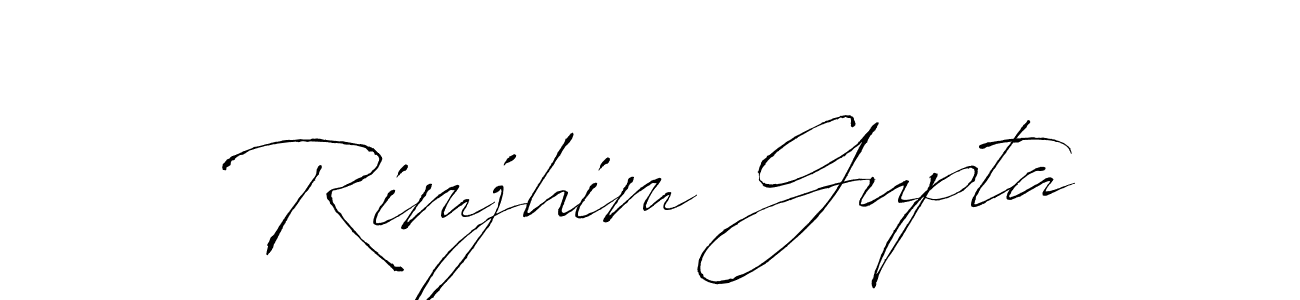 Rimjhim Gupta stylish signature style. Best Handwritten Sign (Antro_Vectra) for my name. Handwritten Signature Collection Ideas for my name Rimjhim Gupta. Rimjhim Gupta signature style 6 images and pictures png