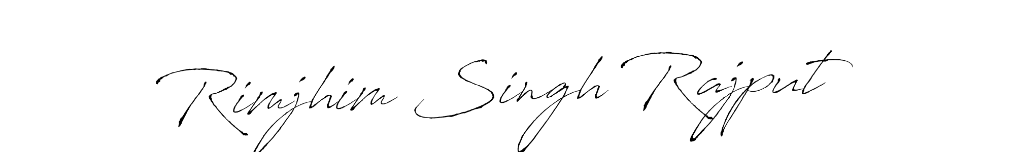 Rimjhim Singh Rajput stylish signature style. Best Handwritten Sign (Antro_Vectra) for my name. Handwritten Signature Collection Ideas for my name Rimjhim Singh Rajput. Rimjhim Singh Rajput signature style 6 images and pictures png