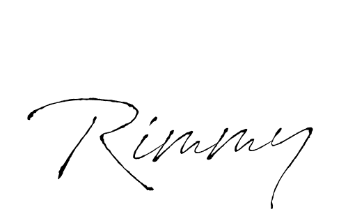 Rimmy stylish signature style. Best Handwritten Sign (Antro_Vectra) for my name. Handwritten Signature Collection Ideas for my name Rimmy. Rimmy signature style 6 images and pictures png