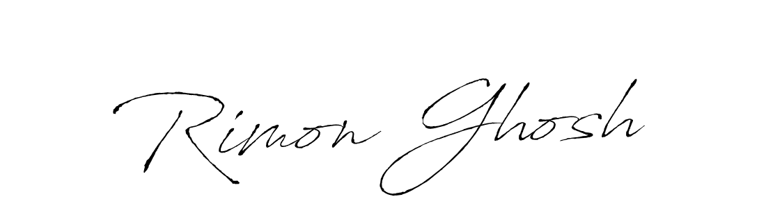 Rimon Ghosh stylish signature style. Best Handwritten Sign (Antro_Vectra) for my name. Handwritten Signature Collection Ideas for my name Rimon Ghosh. Rimon Ghosh signature style 6 images and pictures png