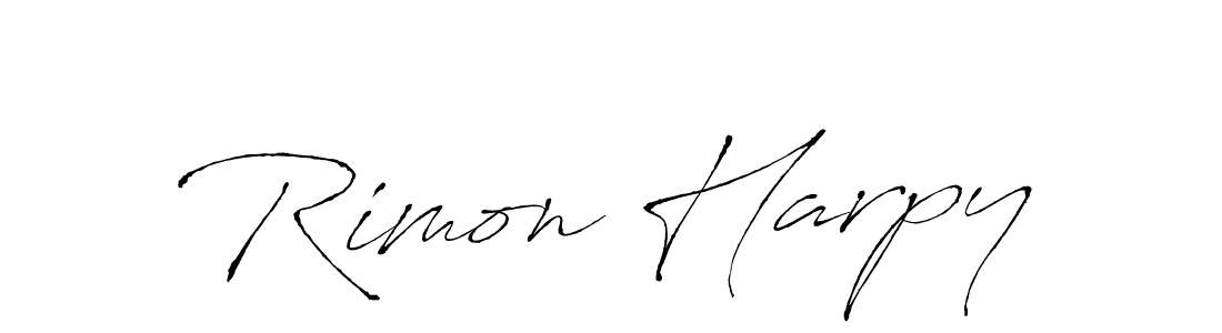 Design your own signature with our free online signature maker. With this signature software, you can create a handwritten (Antro_Vectra) signature for name Rimon Harpy. Rimon Harpy signature style 6 images and pictures png