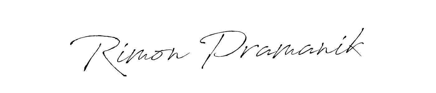 Create a beautiful signature design for name Rimon Pramanik. With this signature (Antro_Vectra) fonts, you can make a handwritten signature for free. Rimon Pramanik signature style 6 images and pictures png