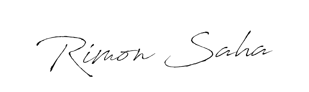 Also we have Rimon Saha name is the best signature style. Create professional handwritten signature collection using Antro_Vectra autograph style. Rimon Saha signature style 6 images and pictures png