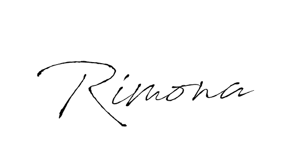 Make a beautiful signature design for name Rimona. With this signature (Antro_Vectra) style, you can create a handwritten signature for free. Rimona signature style 6 images and pictures png