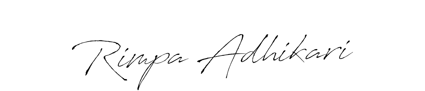 Also You can easily find your signature by using the search form. We will create Rimpa Adhikari name handwritten signature images for you free of cost using Antro_Vectra sign style. Rimpa Adhikari signature style 6 images and pictures png