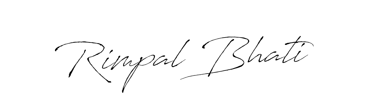 Also we have Rimpal Bhati name is the best signature style. Create professional handwritten signature collection using Antro_Vectra autograph style. Rimpal Bhati signature style 6 images and pictures png
