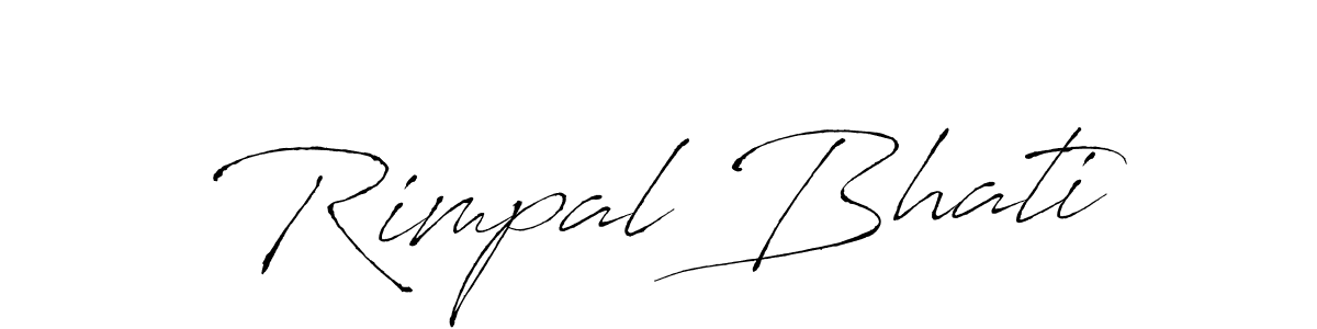 Also we have Rimpal Bhati name is the best signature style. Create professional handwritten signature collection using Antro_Vectra autograph style. Rimpal Bhati signature style 6 images and pictures png