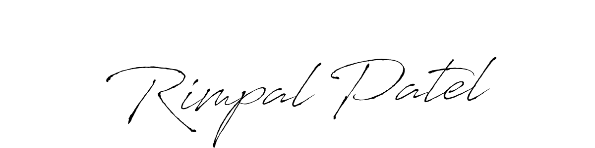 How to make Rimpal Patel signature? Antro_Vectra is a professional autograph style. Create handwritten signature for Rimpal Patel name. Rimpal Patel signature style 6 images and pictures png