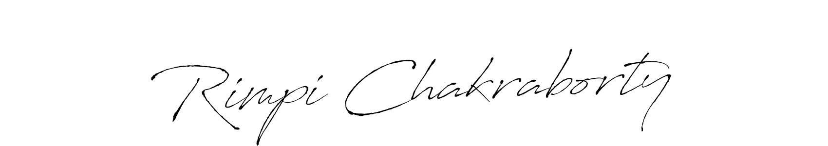 How to make Rimpi Chakraborty name signature. Use Antro_Vectra style for creating short signs online. This is the latest handwritten sign. Rimpi Chakraborty signature style 6 images and pictures png