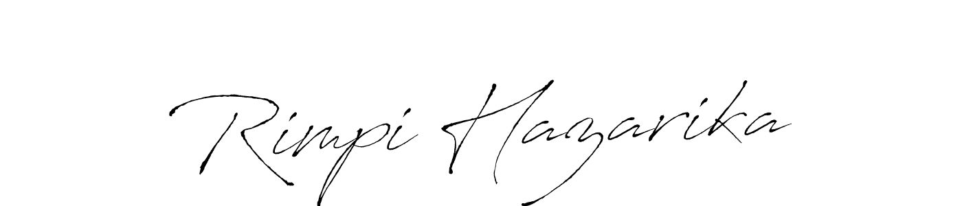 Create a beautiful signature design for name Rimpi Hazarika. With this signature (Antro_Vectra) fonts, you can make a handwritten signature for free. Rimpi Hazarika signature style 6 images and pictures png