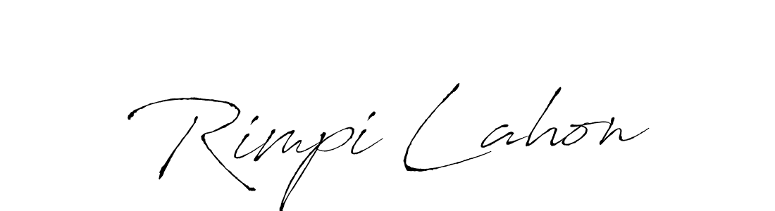 if you are searching for the best signature style for your name Rimpi Lahon. so please give up your signature search. here we have designed multiple signature styles  using Antro_Vectra. Rimpi Lahon signature style 6 images and pictures png