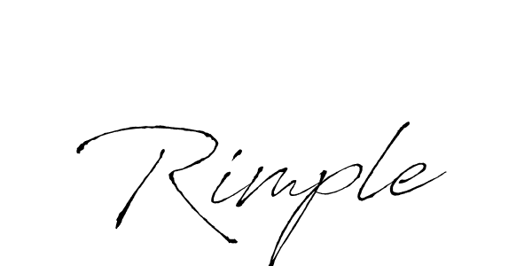 Make a beautiful signature design for name Rimple. With this signature (Antro_Vectra) style, you can create a handwritten signature for free. Rimple signature style 6 images and pictures png