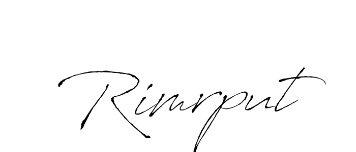 How to make Rimrput signature? Antro_Vectra is a professional autograph style. Create handwritten signature for Rimrput name. Rimrput signature style 6 images and pictures png