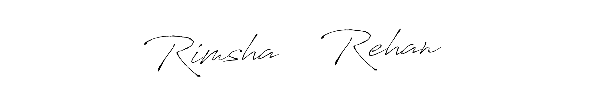 Make a beautiful signature design for name Rimsha ❤️ Rehan. Use this online signature maker to create a handwritten signature for free. Rimsha ❤️ Rehan signature style 6 images and pictures png