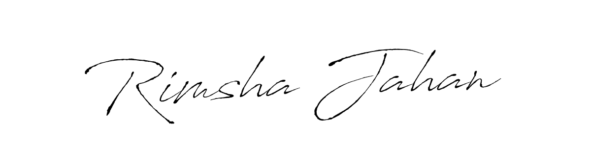 Also we have Rimsha Jahan name is the best signature style. Create professional handwritten signature collection using Antro_Vectra autograph style. Rimsha Jahan signature style 6 images and pictures png