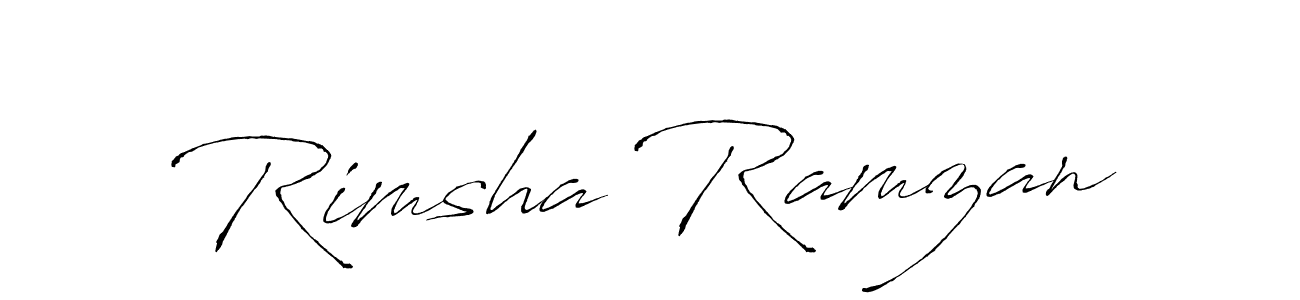 You should practise on your own different ways (Antro_Vectra) to write your name (Rimsha Ramzan) in signature. don't let someone else do it for you. Rimsha Ramzan signature style 6 images and pictures png