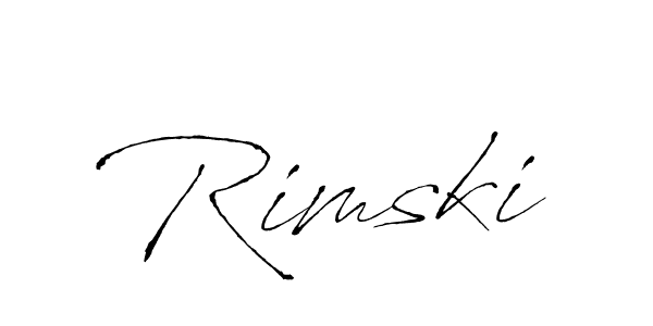 How to make Rimski name signature. Use Antro_Vectra style for creating short signs online. This is the latest handwritten sign. Rimski signature style 6 images and pictures png