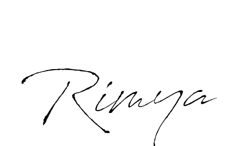 Make a beautiful signature design for name Rimya. With this signature (Antro_Vectra) style, you can create a handwritten signature for free. Rimya signature style 6 images and pictures png