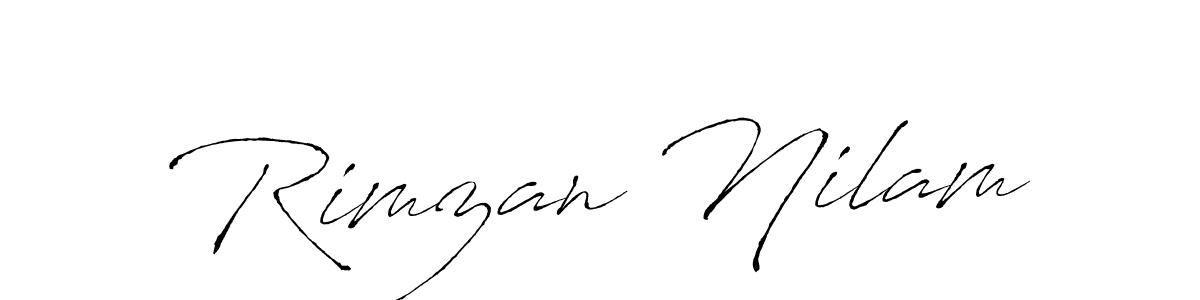 You should practise on your own different ways (Antro_Vectra) to write your name (Rimzan Nilam) in signature. don't let someone else do it for you. Rimzan Nilam signature style 6 images and pictures png