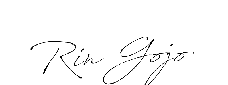 Design your own signature with our free online signature maker. With this signature software, you can create a handwritten (Antro_Vectra) signature for name Rin Gojo. Rin Gojo signature style 6 images and pictures png