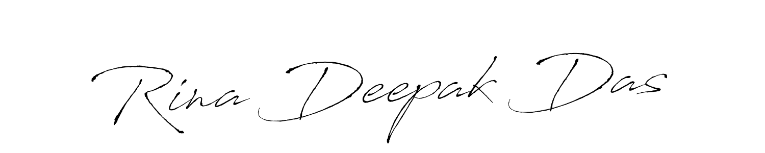 How to make Rina Deepak Das name signature. Use Antro_Vectra style for creating short signs online. This is the latest handwritten sign. Rina Deepak Das signature style 6 images and pictures png