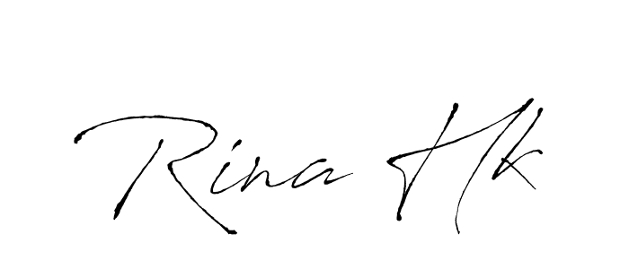 Rina Hk stylish signature style. Best Handwritten Sign (Antro_Vectra) for my name. Handwritten Signature Collection Ideas for my name Rina Hk. Rina Hk signature style 6 images and pictures png