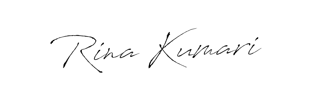 The best way (Antro_Vectra) to make a short signature is to pick only two or three words in your name. The name Rina Kumari include a total of six letters. For converting this name. Rina Kumari signature style 6 images and pictures png