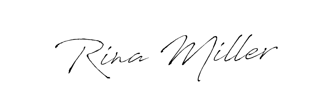 How to make Rina Miller signature? Antro_Vectra is a professional autograph style. Create handwritten signature for Rina Miller name. Rina Miller signature style 6 images and pictures png