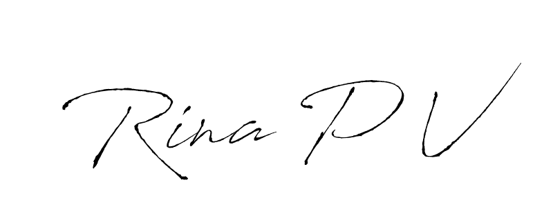 Also You can easily find your signature by using the search form. We will create Rina P V name handwritten signature images for you free of cost using Antro_Vectra sign style. Rina P V signature style 6 images and pictures png