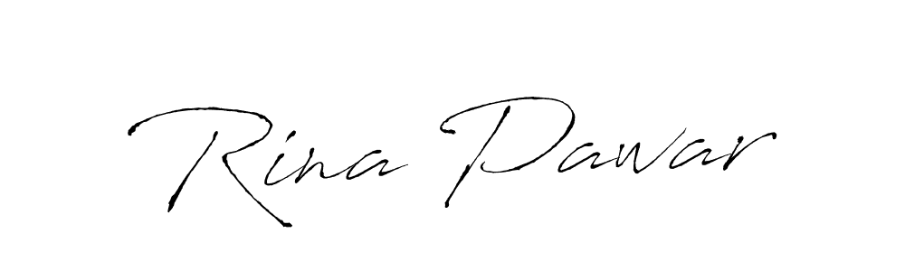 How to make Rina Pawar name signature. Use Antro_Vectra style for creating short signs online. This is the latest handwritten sign. Rina Pawar signature style 6 images and pictures png