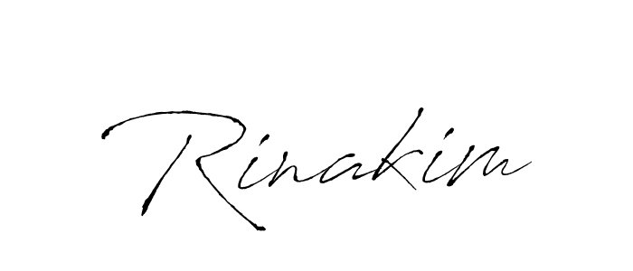 Design your own signature with our free online signature maker. With this signature software, you can create a handwritten (Antro_Vectra) signature for name Rinakim. Rinakim signature style 6 images and pictures png