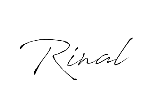 Design your own signature with our free online signature maker. With this signature software, you can create a handwritten (Antro_Vectra) signature for name Rinal. Rinal signature style 6 images and pictures png