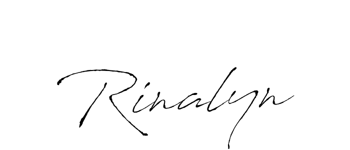 How to make Rinalyn signature? Antro_Vectra is a professional autograph style. Create handwritten signature for Rinalyn name. Rinalyn signature style 6 images and pictures png