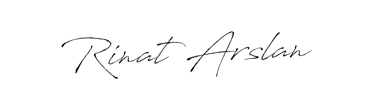 Make a beautiful signature design for name Rinat Arslan. With this signature (Antro_Vectra) style, you can create a handwritten signature for free. Rinat Arslan signature style 6 images and pictures png