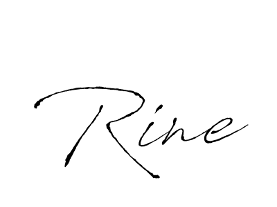 Rine stylish signature style. Best Handwritten Sign (Antro_Vectra) for my name. Handwritten Signature Collection Ideas for my name Rine. Rine signature style 6 images and pictures png