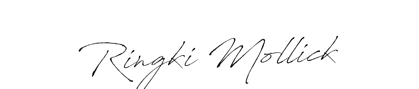 You should practise on your own different ways (Antro_Vectra) to write your name (Ringki Mollick) in signature. don't let someone else do it for you. Ringki Mollick signature style 6 images and pictures png