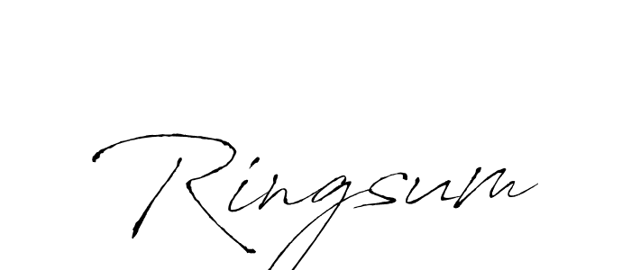 How to make Ringsum signature? Antro_Vectra is a professional autograph style. Create handwritten signature for Ringsum name. Ringsum signature style 6 images and pictures png
