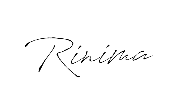 Make a beautiful signature design for name Rinima. With this signature (Antro_Vectra) style, you can create a handwritten signature for free. Rinima signature style 6 images and pictures png