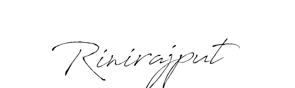 Design your own signature with our free online signature maker. With this signature software, you can create a handwritten (Antro_Vectra) signature for name Rinirajput. Rinirajput signature style 6 images and pictures png