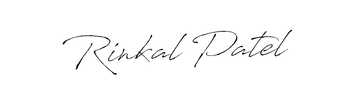 Rinkal Patel stylish signature style. Best Handwritten Sign (Antro_Vectra) for my name. Handwritten Signature Collection Ideas for my name Rinkal Patel. Rinkal Patel signature style 6 images and pictures png