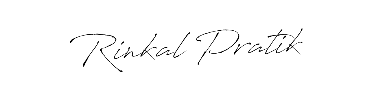 Design your own signature with our free online signature maker. With this signature software, you can create a handwritten (Antro_Vectra) signature for name Rinkal Pratik. Rinkal Pratik signature style 6 images and pictures png