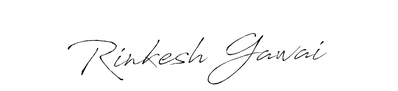 Make a beautiful signature design for name Rinkesh Gawai. With this signature (Antro_Vectra) style, you can create a handwritten signature for free. Rinkesh Gawai signature style 6 images and pictures png