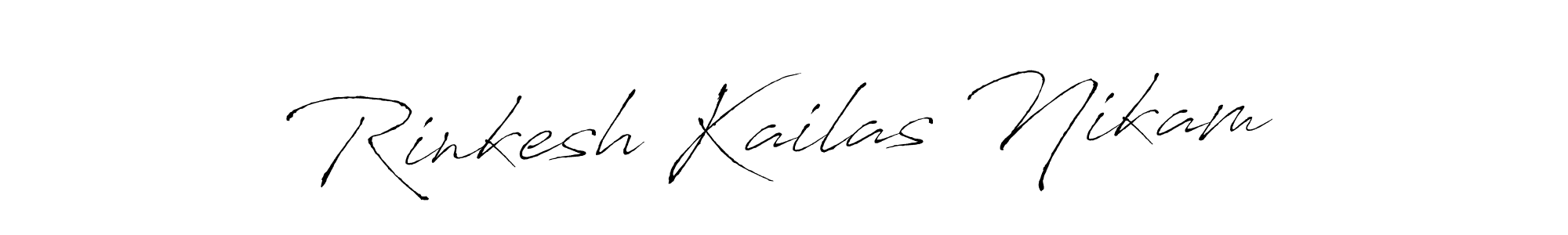 Also You can easily find your signature by using the search form. We will create Rinkesh Kailas Nikam name handwritten signature images for you free of cost using Antro_Vectra sign style. Rinkesh Kailas Nikam signature style 6 images and pictures png