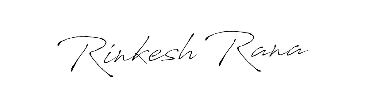 Make a beautiful signature design for name Rinkesh Rana. With this signature (Antro_Vectra) style, you can create a handwritten signature for free. Rinkesh Rana signature style 6 images and pictures png