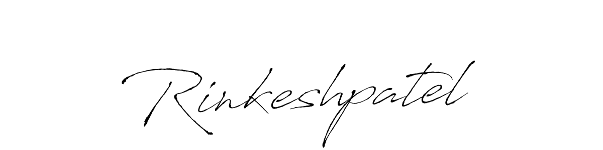 Use a signature maker to create a handwritten signature online. With this signature software, you can design (Antro_Vectra) your own signature for name Rinkeshpatel. Rinkeshpatel signature style 6 images and pictures png