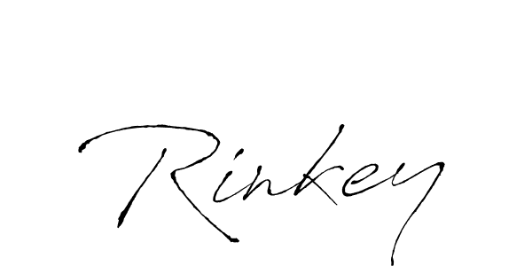 Use a signature maker to create a handwritten signature online. With this signature software, you can design (Antro_Vectra) your own signature for name Rinkey. Rinkey signature style 6 images and pictures png