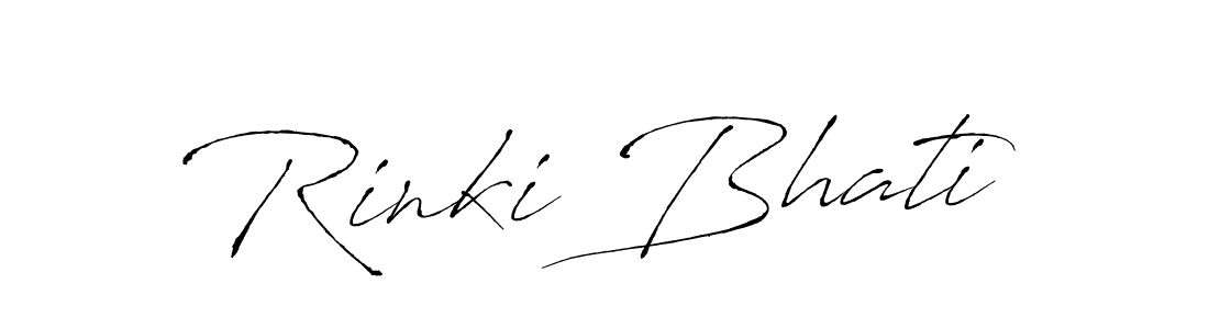 Rinki Bhati stylish signature style. Best Handwritten Sign (Antro_Vectra) for my name. Handwritten Signature Collection Ideas for my name Rinki Bhati. Rinki Bhati signature style 6 images and pictures png